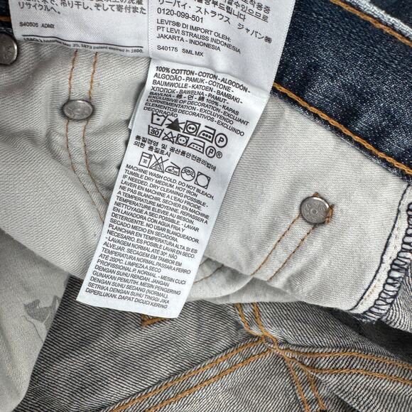 Levi's 559 Jeans Mens 40x30 (41x30 ACTUAL) Relaxed Straight Faded Wash Denim - Picture 8 of 10